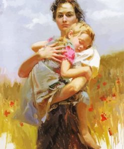 Mother And Child paint by numbers