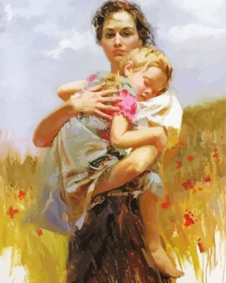 Mother And Child paint by numbers