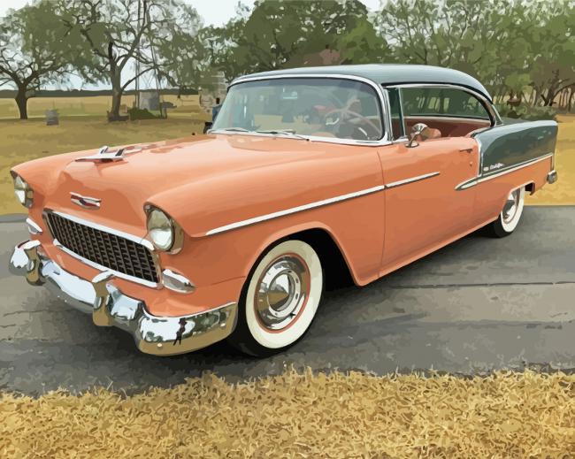 Aesthetic 1955 Chevrolet paint by numbers