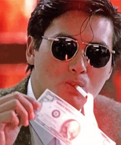 Chow Yun Fat paint by numbers