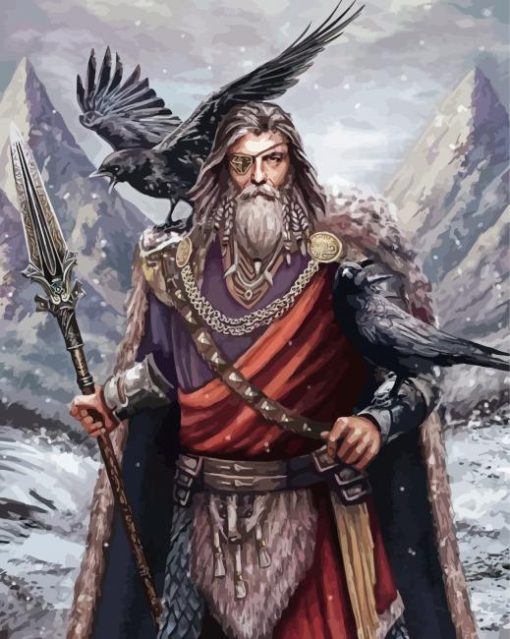 Odin Viking paint by numbers