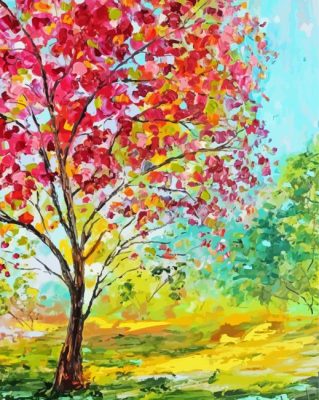 Summer Tree paint by numbers