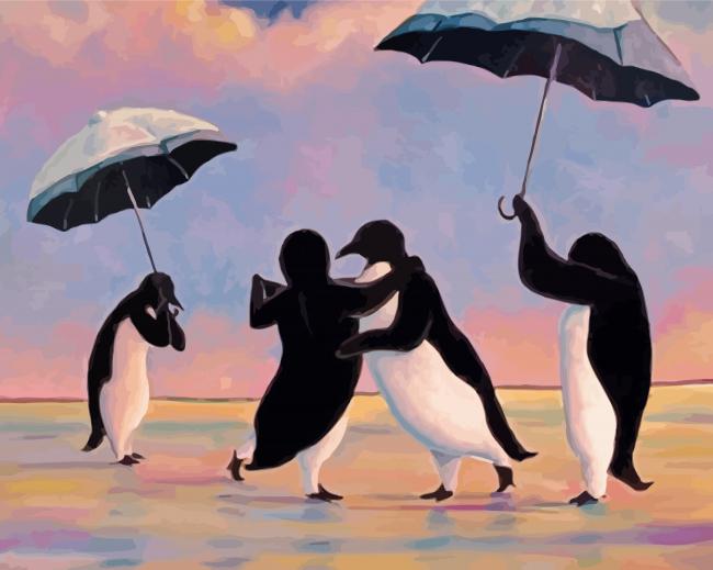 Butler Penguin paint by numbers