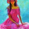 Lady In Pink paint by numbers