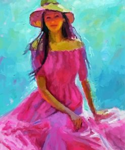 Lady In Pink paint by numbers