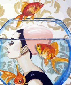 Lady And Fish paint by numbers