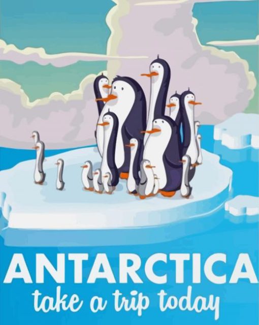 Antarctica Poster paint by numbers