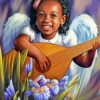 Musician Black Angel paint by numbers