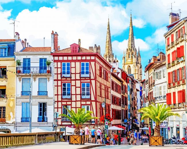 Bayonne France Europe paint by numbers