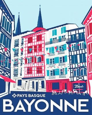 Bayonne Illustration paint by numbers