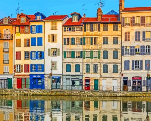 Aesthetic Bayonne France Europe paint by numbers