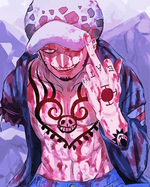 Trafalgar Law One Piece paint by numbers