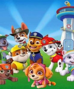 Paw Patrol Illustration paint by numbers