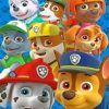 Paw Patrol Cartoon paint by numbers