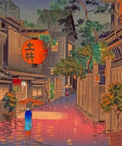 Evening At Ushigome Paint by numbers