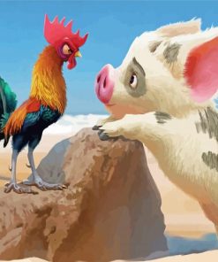 Hei Hei And Pua Paint By Numbers