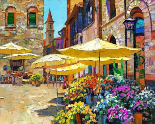 Howard Behrens Flower Market Paint By Numbers