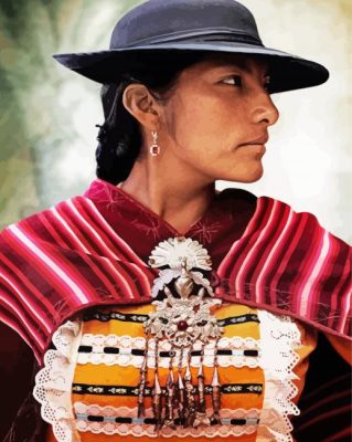 Peru Woman Paint By Numbers