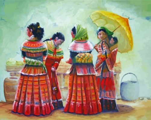 Abstarct Peru Women Paint By Numbers