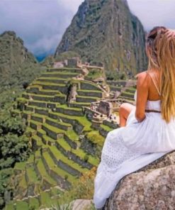 Girl In Machu Picchu Paint By Numbers