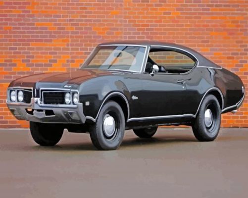 Black Oldsmobile Paint By Numbers